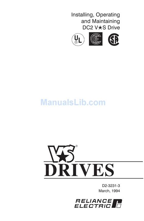 dc2-75u|RELIANCE ELECTRIC DC2 VS SERIES INSTALLATION, .